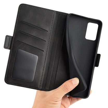 For Motorola Moto E22 / E22i Dual-side Magnetic Buckle Horizontal Flip Leather Phone Case, For Motorola Moto E22 / E22i