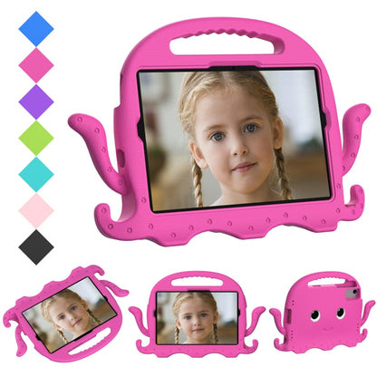 Pink octopus-style tablet case with handle and front screen window