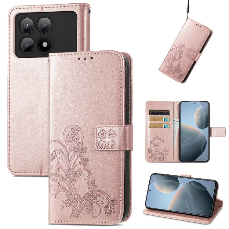 Embossed leather phone case with magnetic clasp, rose pink folio with card slots