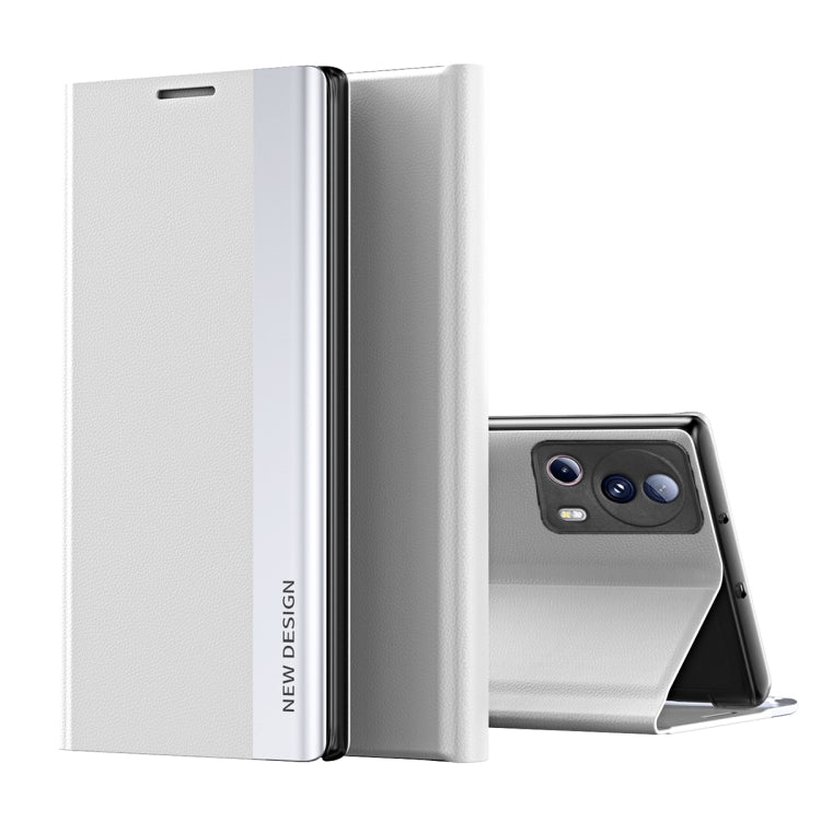 Side Electroplated Adsorption Leather Phone Case, For Xiaomi 13 Lite