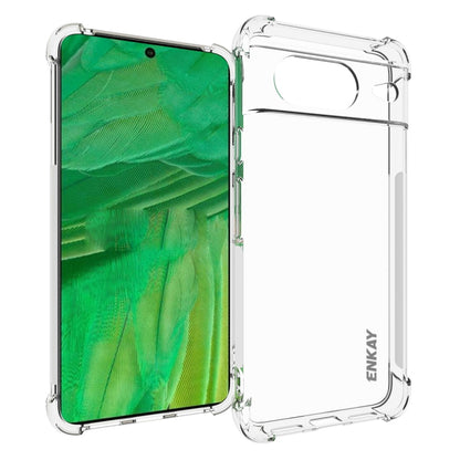 Clear ENKAY TPU phone case with camera cutout and raised lip edges