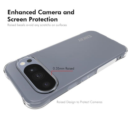 Gray TPU phone case with raised camera protection and raised edge design