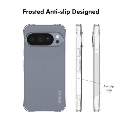 Frosted TPU phone case with anti-slip side grips and camera lens cutouts