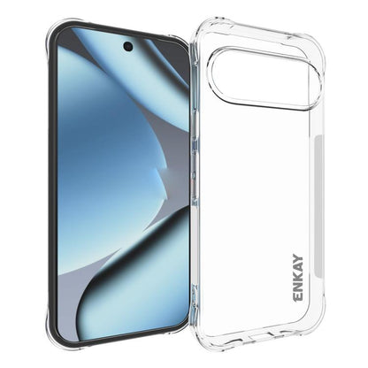 Clear TPU phone case with protective frame and open camera area on the back