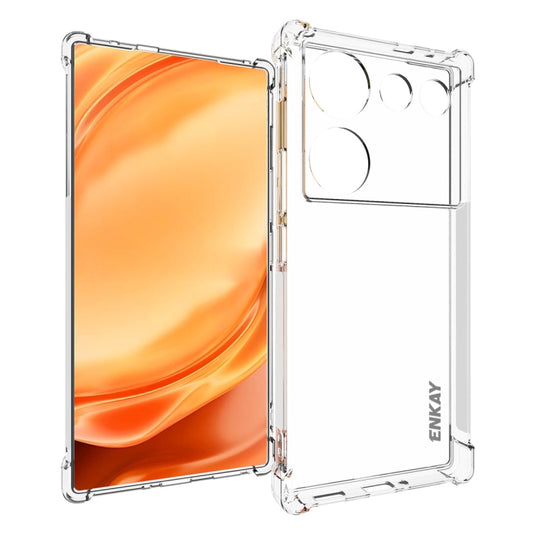 Crystal clear TPU phone case with shockproof edges and anti-slip grip