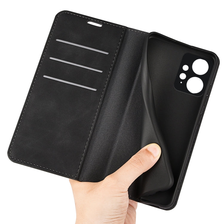 Black leather wallet phone case interior with card slots and fold cover