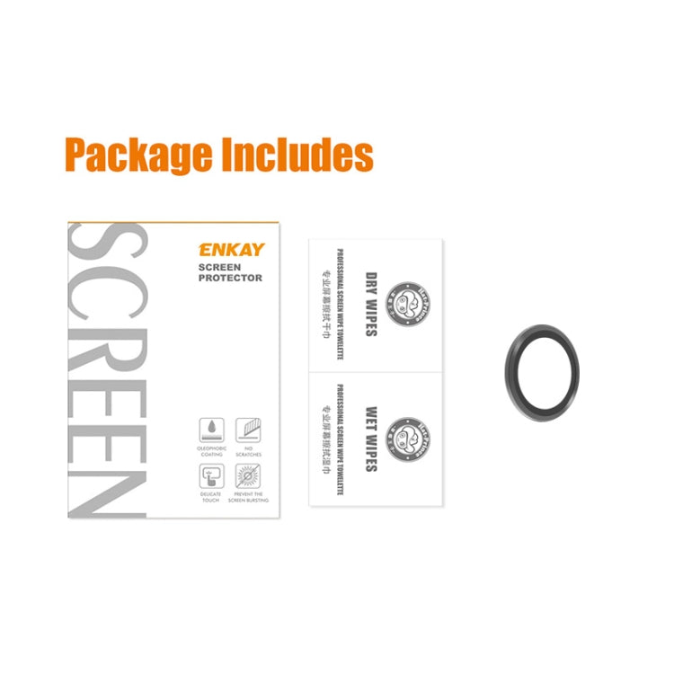 For HUAWEI P60 / P60 Pro / P60 Art ENKAY Hat-Prince 9H Rear Camera Lens Aluminium Alloy Tempered Glass Film, For HUAWEI P60 / P60 Pro / P60 Art