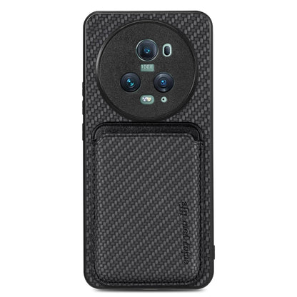 Carbon Fiber Leather Card Magsafe Magnetic Phone Case, For Honor Magic5 Pro, FOr vivo X70