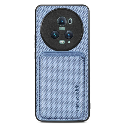 Carbon Fiber Leather Card Magsafe Magnetic Phone Case, For Honor Magic5 Pro, FOr vivo X70