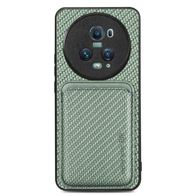 Carbon Fiber Leather Card Magsafe Magnetic Phone Case, For Honor Magic5 Pro, FOr vivo X70