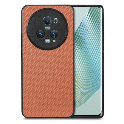 Carbon Fiber Texture Leather Back Cover Phone Case, For Honor Magic5 Pro, For vivo X70