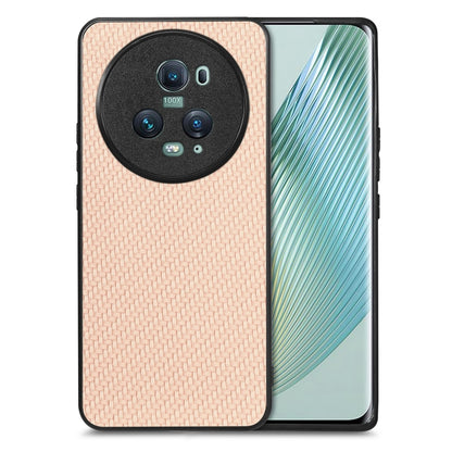 Carbon Fiber Texture Leather Back Cover Phone Case, For Honor Magic5 Pro, For vivo X70
