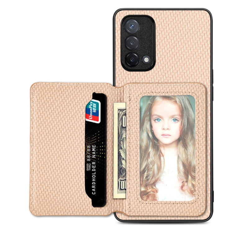 Carbon Fiber Magnetic Card Bag Phone Case, For Xiaomi Poco X5, For Xiaomi Redmi Note 10 5G, For Xiaomi Redmi Note 12 5G Global, For OPPO A74 5G