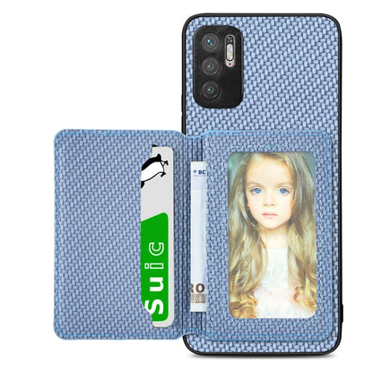 Carbon Fiber Magnetic Card Bag Phone Case, For Xiaomi Poco X5, For Xiaomi Redmi Note 10 5G, For Xiaomi Redmi Note 12 5G Global, For OPPO A74 5G