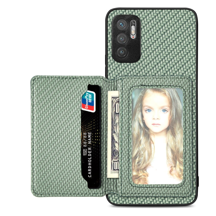 Carbon Fiber Magnetic Card Bag Phone Case, For Xiaomi Poco X5, For Xiaomi Redmi Note 10 5G, For Xiaomi Redmi Note 12 5G Global, For OPPO A74 5G
