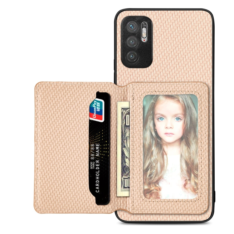 Carbon Fiber Magnetic Card Bag Phone Case, For Xiaomi Poco X5, For Xiaomi Redmi Note 10 5G, For Xiaomi Redmi Note 12 5G Global, For OPPO A74 5G