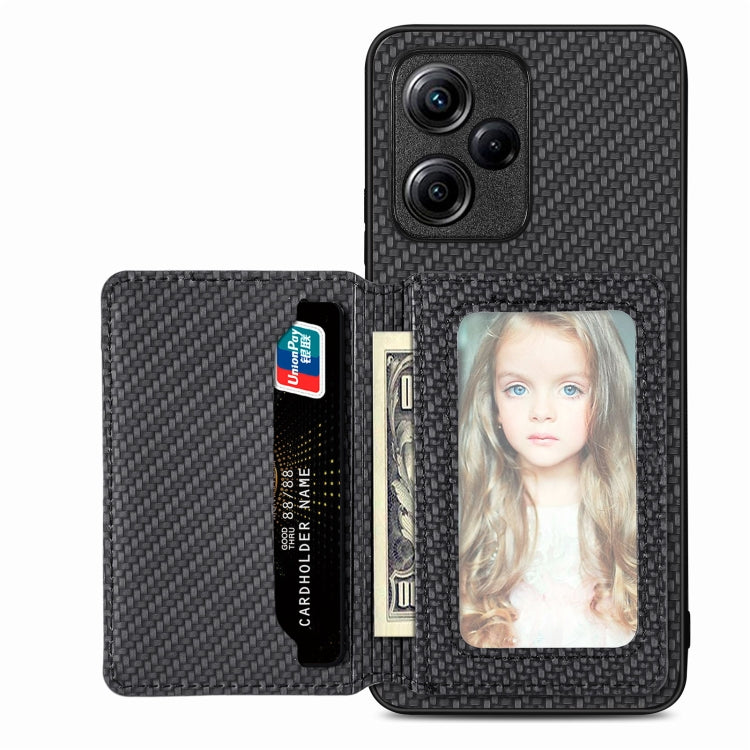 Carbon Fiber Magnetic Card Bag Phone Case, For Xiaomi Poco X5, For Xiaomi Redmi Note 10 5G, For Xiaomi Redmi Note 12 5G Global, For OPPO A74 5G