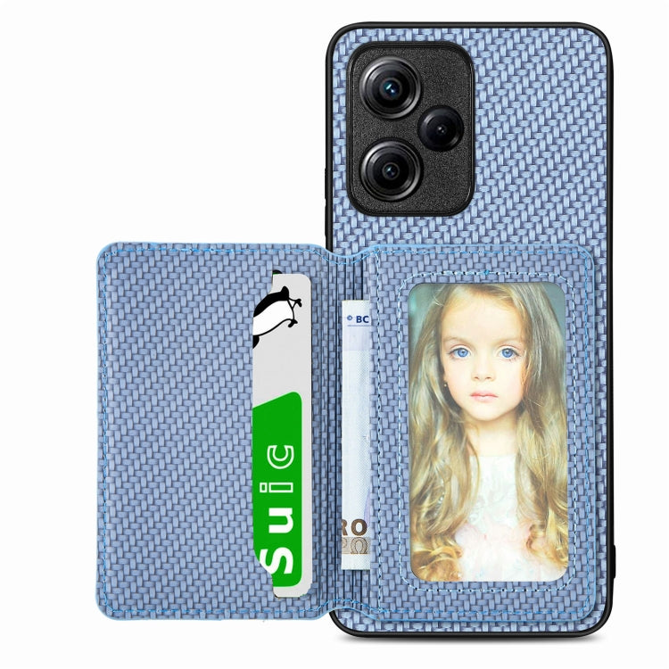 Carbon Fiber Magnetic Card Bag Phone Case, For Xiaomi Poco X5, For Xiaomi Redmi Note 10 5G, For Xiaomi Redmi Note 12 5G Global, For OPPO A74 5G