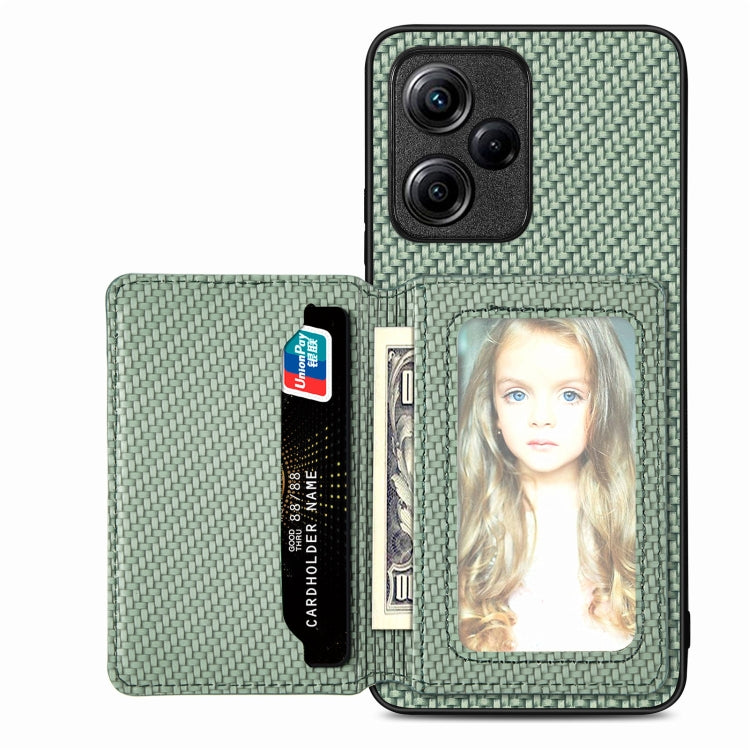 Carbon Fiber Magnetic Card Bag Phone Case, For Xiaomi Poco X5, For Xiaomi Redmi Note 10 5G, For Xiaomi Redmi Note 12 5G Global, For OPPO A74 5G