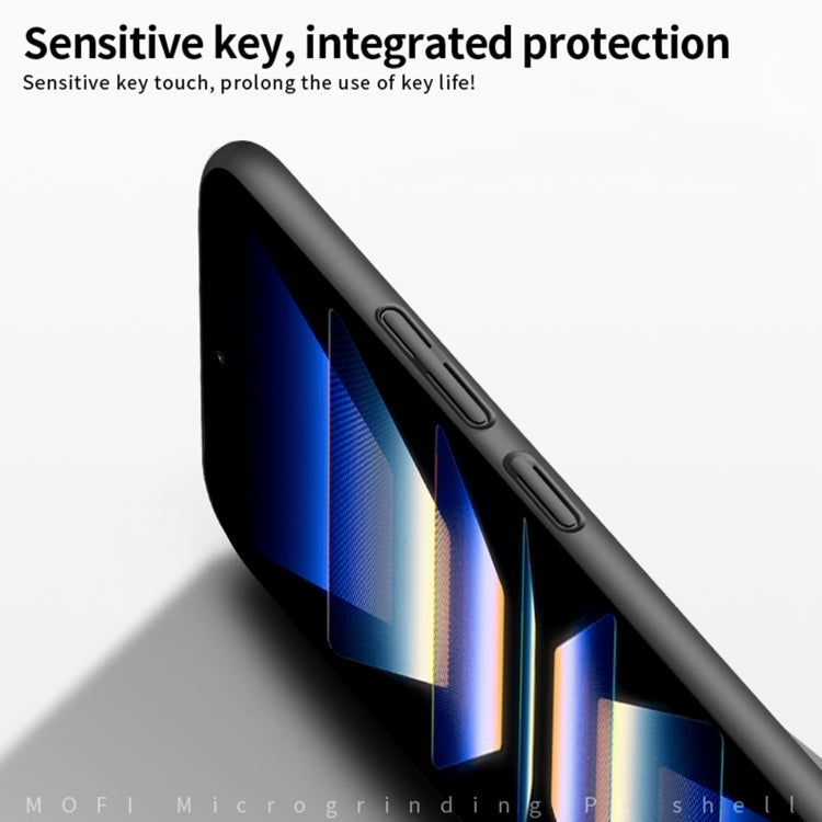 Frosted black PC phone case side view with button cutouts and slim profile