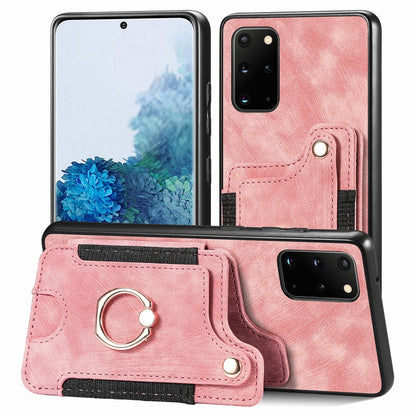 Retro Skin-feel Ring Multi-card Wallet Phone Case, For Samsung Galaxy S23+ 5G, For Samsung Galaxy S23 Ultra 5G, For Samsung Galaxy S22+ 5G, For Samsung Galaxy S22 Ultra 5G, For Samsung Galaxy S21 5G, For Samsung Galaxy S21+ 5G                          ...