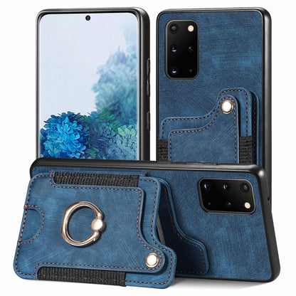 Retro Skin-feel Ring Multi-card Wallet Phone Case, For Samsung Galaxy S23+ 5G, For Samsung Galaxy S23 Ultra 5G, For Samsung Galaxy S22+ 5G, For Samsung Galaxy S22 Ultra 5G, For Samsung Galaxy S21 5G, For Samsung Galaxy S21+ 5G                          ...