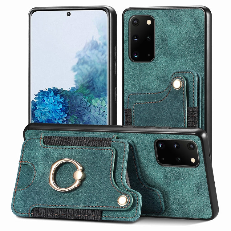Retro Skin-feel Ring Multi-card Wallet Phone Case, For Samsung Galaxy S23+ 5G, For Samsung Galaxy S23 Ultra 5G, For Samsung Galaxy S22+ 5G, For Samsung Galaxy S22 Ultra 5G, For Samsung Galaxy S21 5G, For Samsung Galaxy S21+ 5G                          ...
