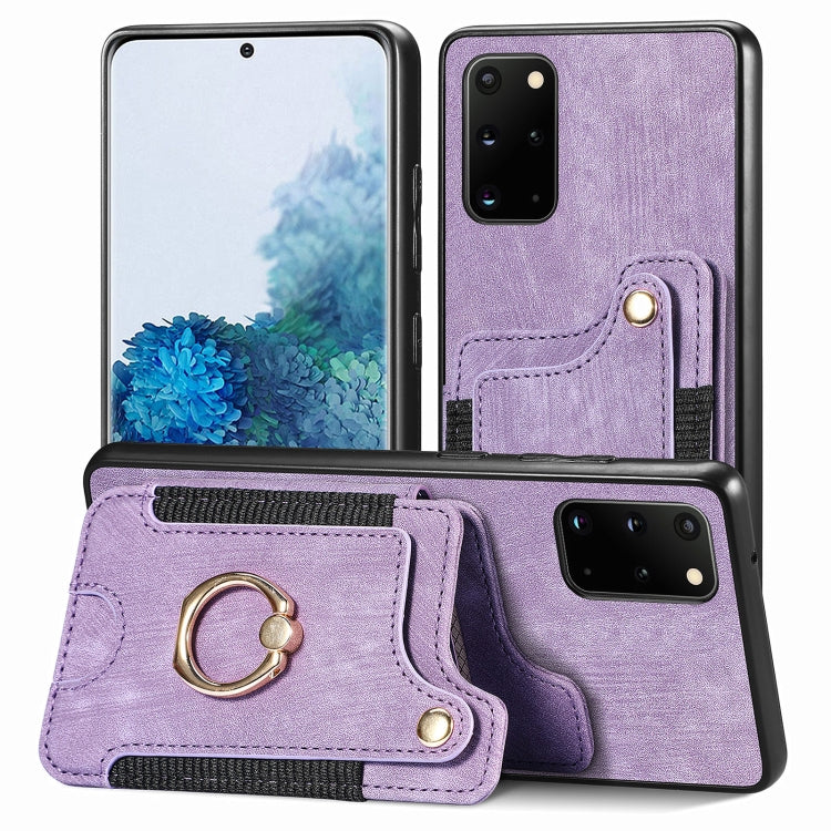 Retro Skin-feel Ring Multi-card Wallet Phone Case, For Samsung Galaxy S23+ 5G, For Samsung Galaxy S23 Ultra 5G, For Samsung Galaxy S22+ 5G, For Samsung Galaxy S22 Ultra 5G, For Samsung Galaxy S21 5G, For Samsung Galaxy S21+ 5G                          ...