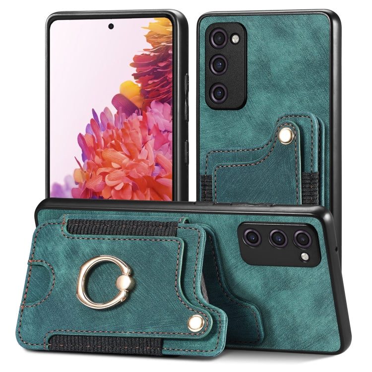 Retro Skin-feel Ring Multi-card Wallet Phone Case, For Samsung Galaxy S23+ 5G, For Samsung Galaxy S23 Ultra 5G, For Samsung Galaxy S22+ 5G, For Samsung Galaxy S22 Ultra 5G, For Samsung Galaxy S21 5G, For Samsung Galaxy S21+ 5G                          ...
