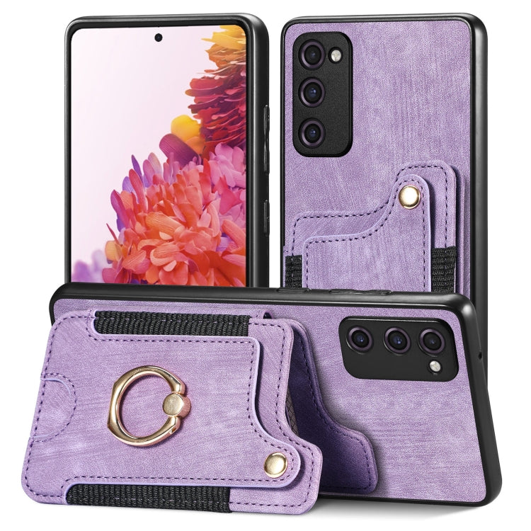 Retro Skin-feel Ring Multi-card Wallet Phone Case, For Samsung Galaxy S23+ 5G, For Samsung Galaxy S23 Ultra 5G, For Samsung Galaxy S22+ 5G, For Samsung Galaxy S22 Ultra 5G, For Samsung Galaxy S21 5G, For Samsung Galaxy S21+ 5G                          ...