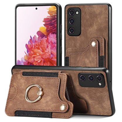 Retro Skin-feel Ring Multi-card Wallet Phone Case, For Samsung Galaxy S23+ 5G, For Samsung Galaxy S23 Ultra 5G, For Samsung Galaxy S22+ 5G, For Samsung Galaxy S22 Ultra 5G, For Samsung Galaxy S21 5G, For Samsung Galaxy S21+ 5G                          ...