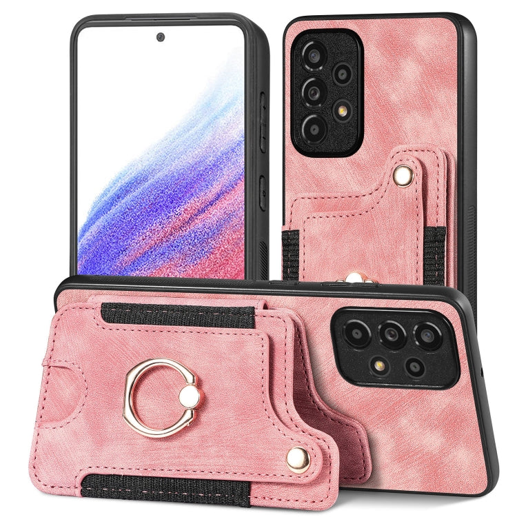 Retro Skin-feel Ring Multi-card Wallet Phone Case, For Samsung Galaxy S23+ 5G, For Samsung Galaxy S23 Ultra 5G, For Samsung Galaxy S22+ 5G, For Samsung Galaxy S22 Ultra 5G, For Samsung Galaxy S21 5G, For Samsung Galaxy S21+ 5G                          ...
