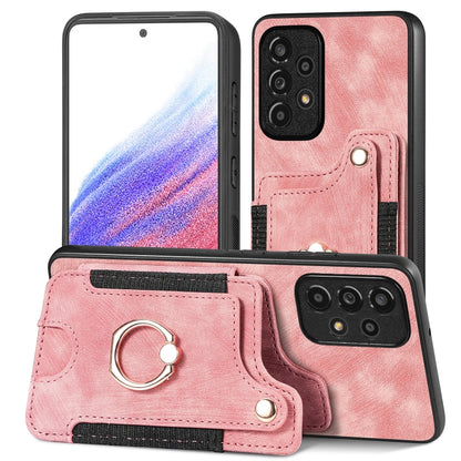 Retro Skin-feel Ring Multi-card Wallet Phone Case, For Samsung Galaxy S23+ 5G, For Samsung Galaxy S23 Ultra 5G, For Samsung Galaxy S22+ 5G, For Samsung Galaxy S22 Ultra 5G, For Samsung Galaxy S21 5G, For Samsung Galaxy S21+ 5G                          ...
