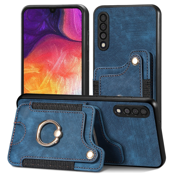 Retro Skin-feel Ring Multi-card Wallet Phone Case, For Samsung Galaxy S23+ 5G, For Samsung Galaxy S23 Ultra 5G, For Samsung Galaxy S22+ 5G, For Samsung Galaxy S22 Ultra 5G, For Samsung Galaxy S21 5G, For Samsung Galaxy S21+ 5G                          ...