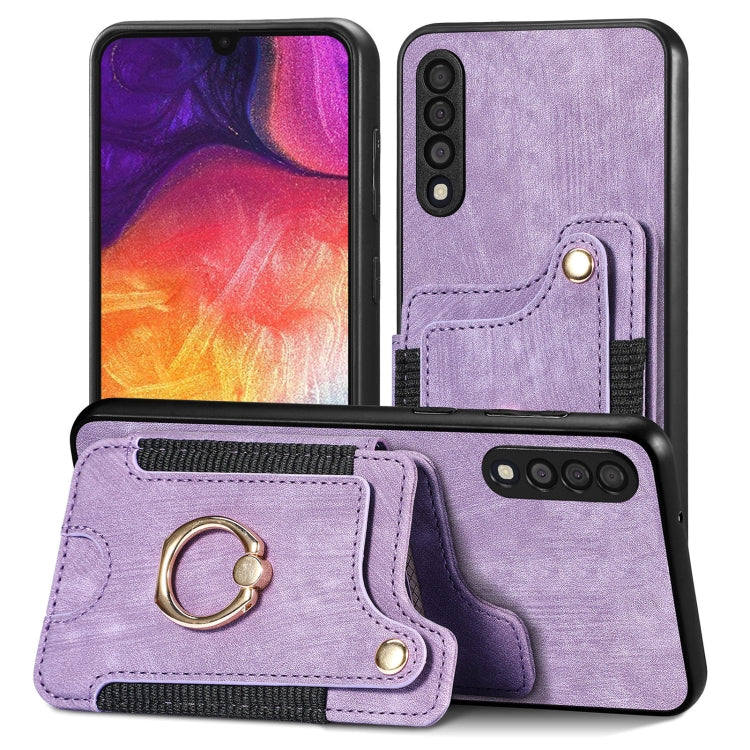 Retro Skin-feel Ring Multi-card Wallet Phone Case, For Samsung Galaxy S23+ 5G, For Samsung Galaxy S23 Ultra 5G, For Samsung Galaxy S22+ 5G, For Samsung Galaxy S22 Ultra 5G, For Samsung Galaxy S21 5G, For Samsung Galaxy S21+ 5G                          ...