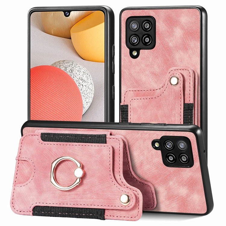 Retro Skin-feel Ring Multi-card Wallet Phone Case, For Samsung Galaxy S23+ 5G, For Samsung Galaxy S23 Ultra 5G, For Samsung Galaxy S22+ 5G, For Samsung Galaxy S22 Ultra 5G, For Samsung Galaxy S21 5G, For Samsung Galaxy S21+ 5G                          ...
