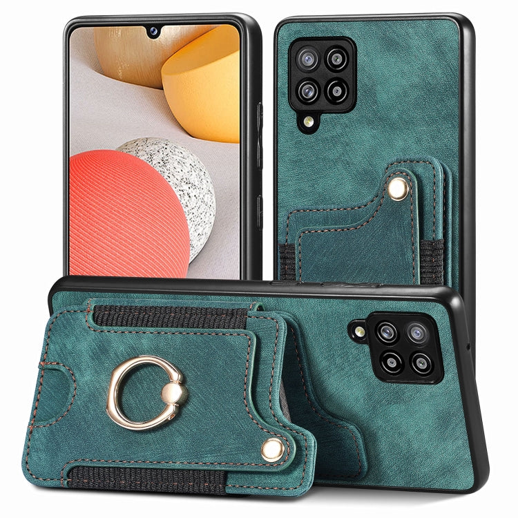 Retro Skin-feel Ring Multi-card Wallet Phone Case, For Samsung Galaxy S23+ 5G, For Samsung Galaxy S23 Ultra 5G, For Samsung Galaxy S22+ 5G, For Samsung Galaxy S22 Ultra 5G, For Samsung Galaxy S21 5G, For Samsung Galaxy S21+ 5G                          ...