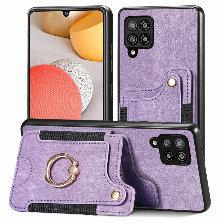 Retro Skin-feel Ring Multi-card Wallet Phone Case, For Samsung Galaxy S23+ 5G, For Samsung Galaxy S23 Ultra 5G, For Samsung Galaxy S22+ 5G, For Samsung Galaxy S22 Ultra 5G, For Samsung Galaxy S21 5G, For Samsung Galaxy S21+ 5G                          ...