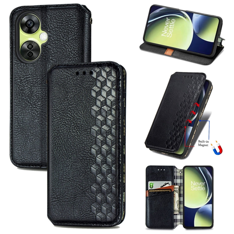 Cubic Grid Pressed Magnetic Leather Phone Case, For OnePlus Nord CE 3 Lite, For OPPO Find X6 Pro, For OPPO Find X6, For Redmi Note 12 Turbo