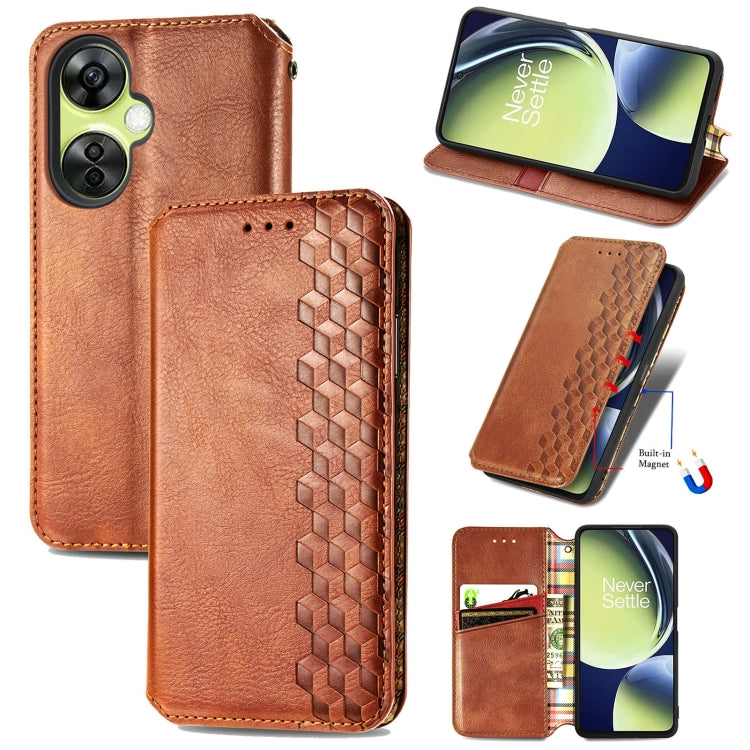 Cubic Grid Pressed Magnetic Leather Phone Case, For OnePlus Nord CE 3 Lite, For OPPO Find X6 Pro, For OPPO Find X6, For Redmi Note 12 Turbo