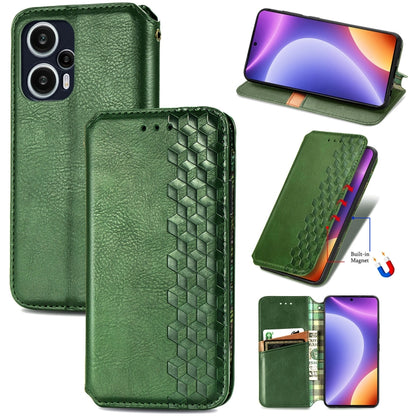 Cubic Grid Pressed Magnetic Leather Phone Case, For OnePlus Nord CE 3 Lite, For OPPO Find X6 Pro, For OPPO Find X6, For Redmi Note 12 Turbo