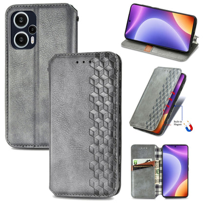 Cubic Grid Pressed Magnetic Leather Phone Case, For OnePlus Nord CE 3 Lite, For OPPO Find X6 Pro, For OPPO Find X6, For Redmi Note 12 Turbo