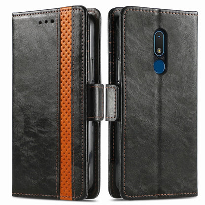 CaseNeo Splicing Dual Magnetic Buckle Leather Phone Case, For Nokia C3, For OnePlus Nord CE 3 Lite, For OPPO Find X6 Pro, For OPPO Find X6, For Redmi Note 12 Turbo, For Nokia C32