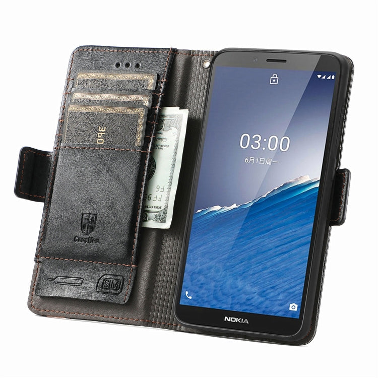 CaseNeo Splicing Dual Magnetic Buckle Leather Phone Case, For Nokia C3, For OnePlus Nord CE 3 Lite, For OPPO Find X6 Pro, For OPPO Find X6, For Redmi Note 12 Turbo, For Nokia C32