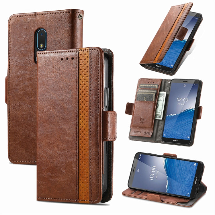 CaseNeo Splicing Dual Magnetic Buckle Leather Phone Case, For Nokia C3, For OnePlus Nord CE 3 Lite, For OPPO Find X6 Pro, For OPPO Find X6, For Redmi Note 12 Turbo, For Nokia C32