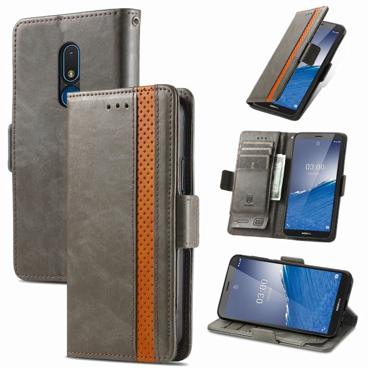 CaseNeo Splicing Dual Magnetic Buckle Leather Phone Case, For Nokia C3, For OnePlus Nord CE 3 Lite, For OPPO Find X6 Pro, For OPPO Find X6, For Redmi Note 12 Turbo, For Nokia C32