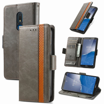 CaseNeo Splicing Dual Magnetic Buckle Leather Phone Case, For Nokia C3, For OnePlus Nord CE 3 Lite, For OPPO Find X6 Pro, For OPPO Find X6, For Redmi Note 12 Turbo, For Nokia C32