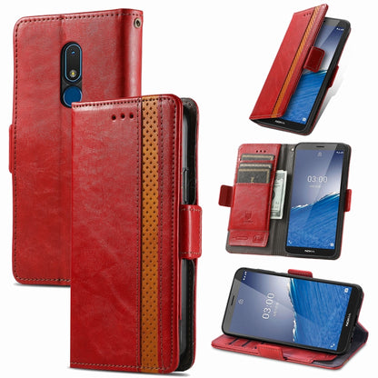 CaseNeo Splicing Dual Magnetic Buckle Leather Phone Case, For Nokia C3, For OnePlus Nord CE 3 Lite, For OPPO Find X6 Pro, For OPPO Find X6, For Redmi Note 12 Turbo, For Nokia C32