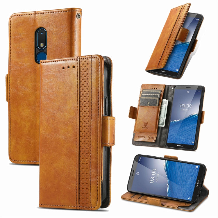 CaseNeo Splicing Dual Magnetic Buckle Leather Phone Case, For Nokia C3, For OnePlus Nord CE 3 Lite, For OPPO Find X6 Pro, For OPPO Find X6, For Redmi Note 12 Turbo, For Nokia C32
