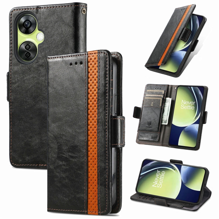 CaseNeo Splicing Dual Magnetic Buckle Leather Phone Case, For Nokia C3, For OnePlus Nord CE 3 Lite, For OPPO Find X6 Pro, For OPPO Find X6, For Redmi Note 12 Turbo, For Nokia C32